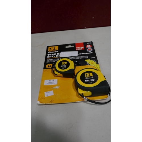 6127 - 2 Roughneck Tape Measures (330-280) *This lot is subject to VAT