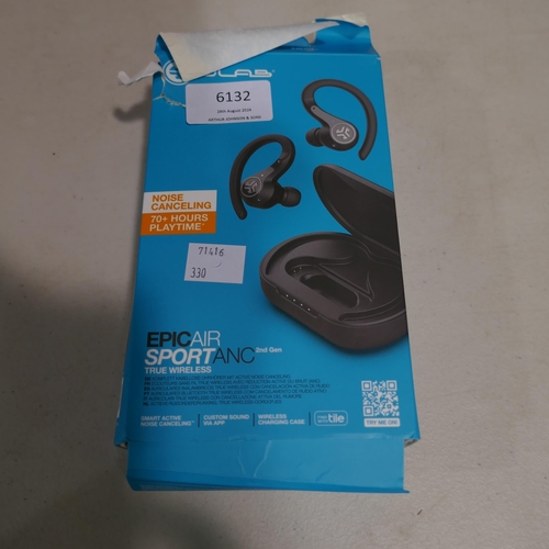 6132 - Jlab Epic Air Sport Anc Earbuds   (330-87) *This lot is subject to VAT