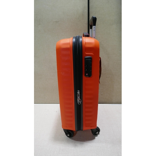 6231 - At Jetdriver Carryon 55Cm 4 Wheel Orange Suitcase (330-207) *This lot is subject to VAT