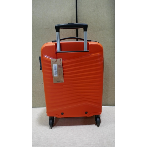 6231 - At Jetdriver Carryon 55Cm 4 Wheel Orange Suitcase (330-207) *This lot is subject to VAT