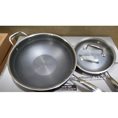 6242 - Pro Steel Cookware 7 Piece Set, Original RRP £269.99 + VAT (330-85) *This lot is subject to VAT