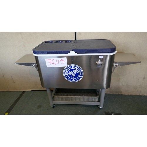 6036 - Tommy Bahama 100Qt Stainless Steel Cooler, Original RRP £159.99 + VAT (330-272) *This lot is subject... 