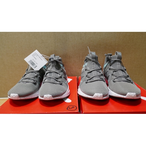 6162 - Two pairs of Puma Contempt demi mesh womens grey trainers ( UK size 5) with box (329)  * This lot is... 