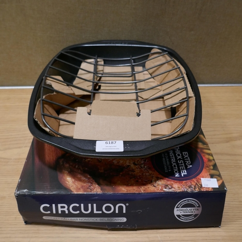 6187 - Circulon Roaster & Rack - 39.4 X 30.7Cm  (330-146) *This lot is subject to VAT