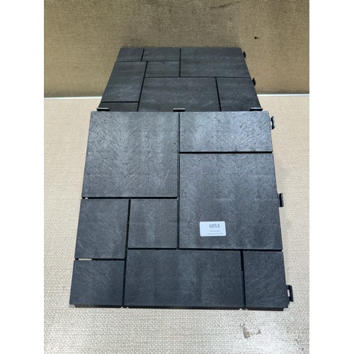 6053 - Easy Tile Mosaic Graphite Deck Tiles    (330-177) *This lot is subject to VAT