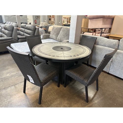 1463 - Agio Conway 5 piece Round Dining Set, Original RRP £833.32 + Vat (4210-4) *This lot is subject to Va... 