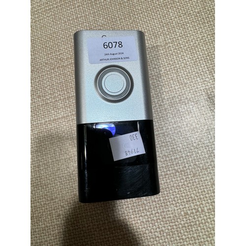 6078 - Ring Battery Doorbell    Plus With Chime Video , Original RRP £99.99 + VAT (330-238) *This lot is su... 