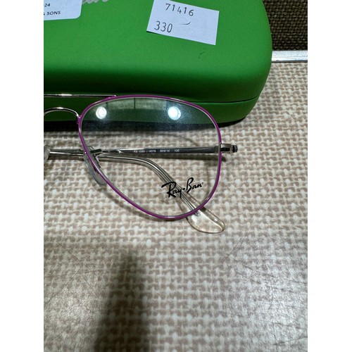 6083 - Rayban Rb 1089 4076 50X14Purple Metal F/F Girls    (330-65) *This lot is subject to VAT