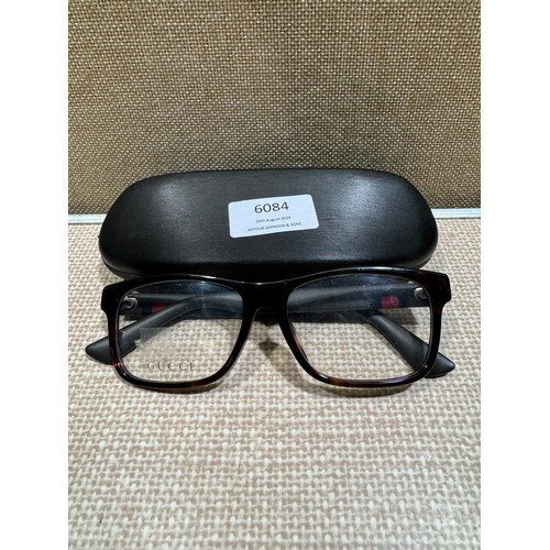 6084 - Gucci 56X16 Light Brown Glasses, Original RRP £179.77 + VAT (330-77) *This lot is subject to VAT