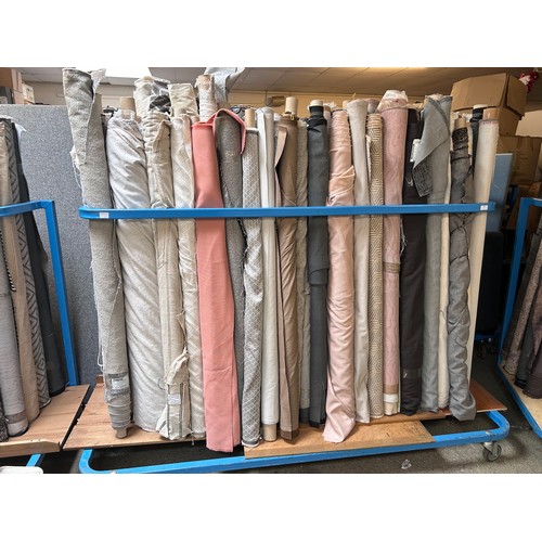 1483 - A large quantity of upholstery fabric roll ends