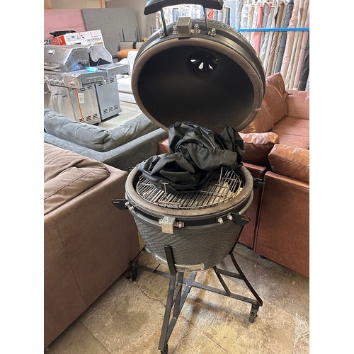 1486 - 24  Grey Kamado Grill Bbq louisiana Grill, Original RRP £566.66 + Vat (4210-1) *This lot is subject ... 