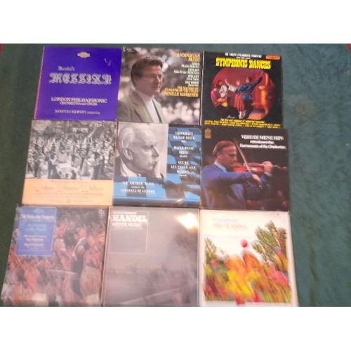 1113 - Three boxes of classical LP records, over 180 in total **PLEASE NOTE THIS LOT IS NOT ELIGIBLE FOR IN... 