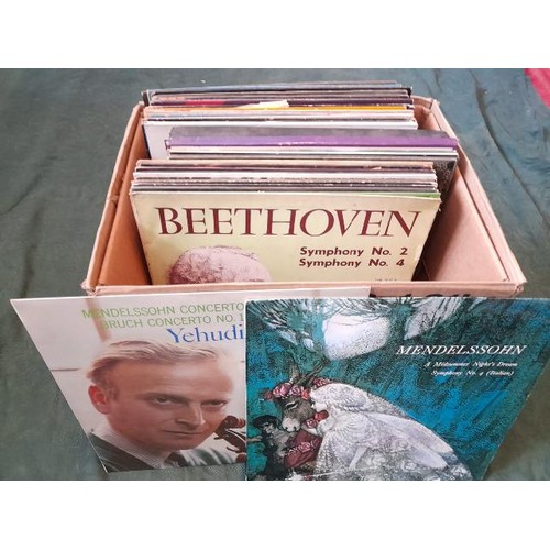 1113 - Three boxes of classical LP records, over 180 in total **PLEASE NOTE THIS LOT IS NOT ELIGIBLE FOR IN... 