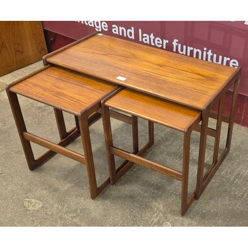 6 - A Danish teak nest of tables