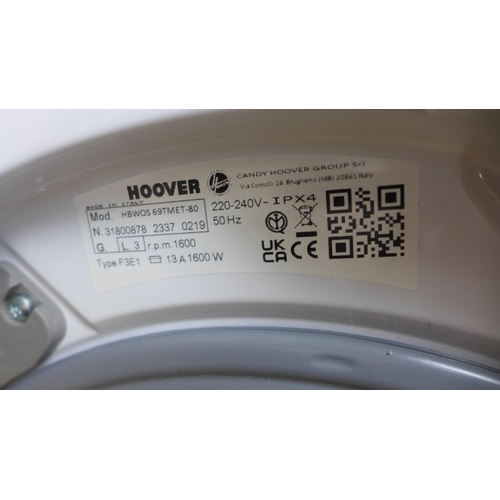 4002 - Hoover  H-Wash 300 Pro Integrated 9KG Washing Machine, H820xW600xD530, Original RRP £415.84 inc. vat... 