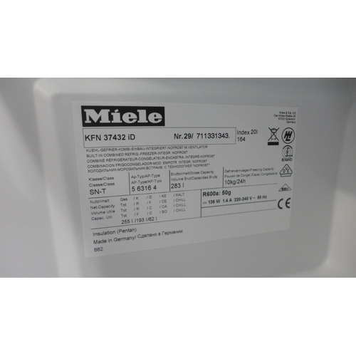 4007 - Miele 70/30 Fridge Freezer, H1770xW559xD545 - model no. KFN37432iD, Original RRP £1832.5 inc. vat   ... 