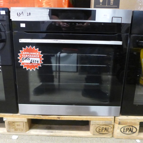 4012 - AEG Single Pyrolytic Steam Oven, H594xW594xD567  - model no. BSK774320M, Original RRP £874.17 inc. v... 