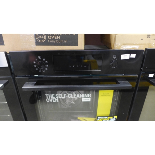 4013 - Zanussi Single Pyrolytic Oven  - Black H594xW594xD568 , Original RRP £440.84 inc. vat   (454-45)   *... 