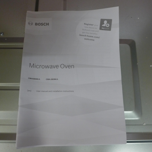 4015 - Bosch Serie 4 Combi Microwave Oven H454xW594xD570  - model no. CMA583MB0B, Original RRP £557.50 inc.... 