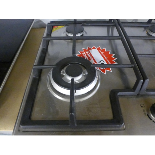 4027 - Zanussi Easy Cook 4  Burner Gas Hob, H40xW595xD510  - model no. ZGNN645X, Original RRP £165.83 inc. ... 