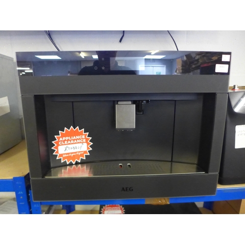 4041 - AEG Built In Coffee Machine - Matt Black Glass, H455xW595xD450 , Original RRP £1582.5 inc. vat   (45... 