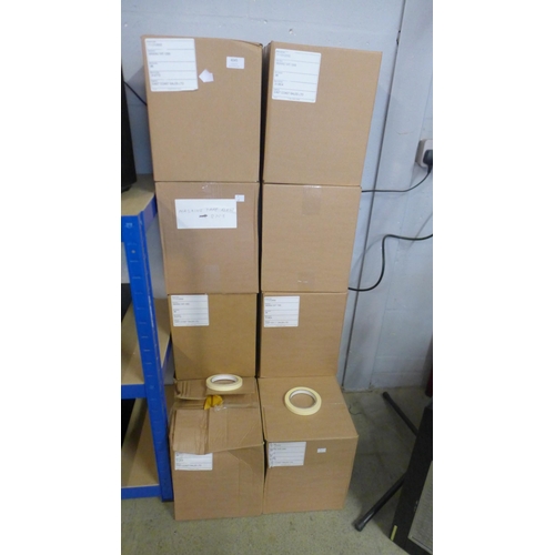 4045 - 10 Boxes Of 12mmx50m Masking Tape  (454-47)   * This lot is subject to vat