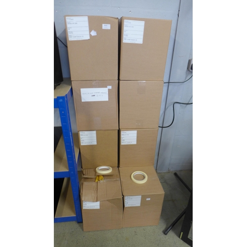 4045 - 10 Boxes Of 12mmx50m Masking Tape  (454-47)   * This lot is subject to vat