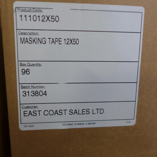 4045 - 10 Boxes Of 12mmx50m Masking Tape  (454-47)   * This lot is subject to vat