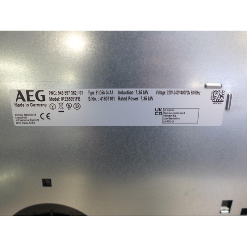 4047 - AEG  5 Zone Induction Hob H44xW810xD520 - model no. IKE85651FB, Original RRP £887.50 inc. vat  (454-... 