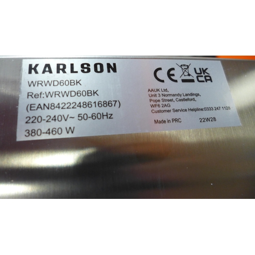 4060 - Karlson Warming Drawer - Black H141xW595xD525 , Original RRP £341.67 inc. vat   (454-77)   * This lo... 