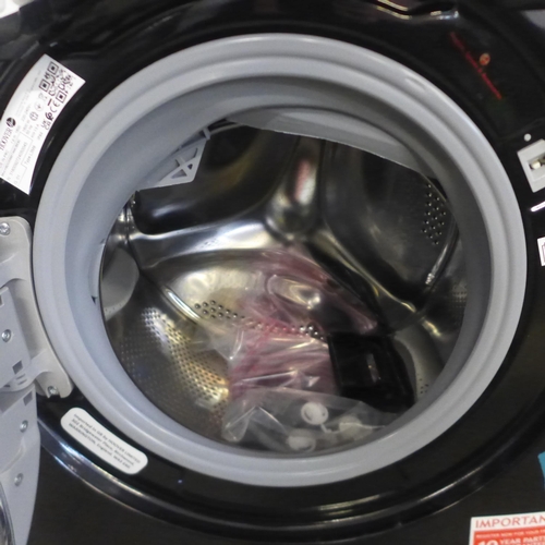 4097 - Hoover H Wash + Dry 300 Pro Black Integrated Washing Machine (9kg), ( Damaged Tray door/ Program Sel... 