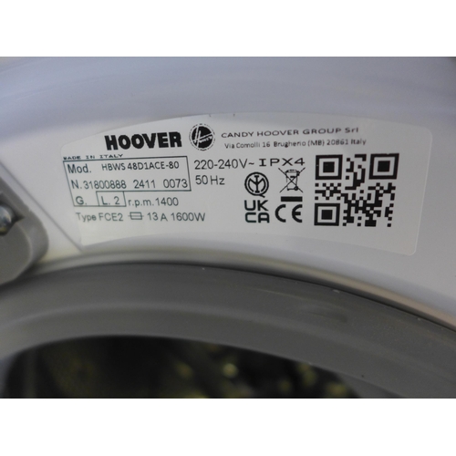 4099 - Hoover H Wash 300 Lite Integrated Washing Machine (9kg), H820xW600xD525 - model no. HBWS 48D1ACE, Or... 