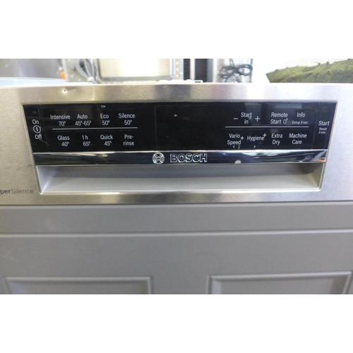 4104 - Bosch Semi-Integrated Dishwasher, H815xW598xD573  - model no. SMI68MS06G, Original RRP £640.84 inc. ... 