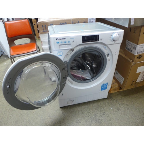 4112 - Candy Smart 9+5KG Integrated Washer Dryer, H820xW600xD525 - model no. CBD 495D1WE, Original RRP £412... 