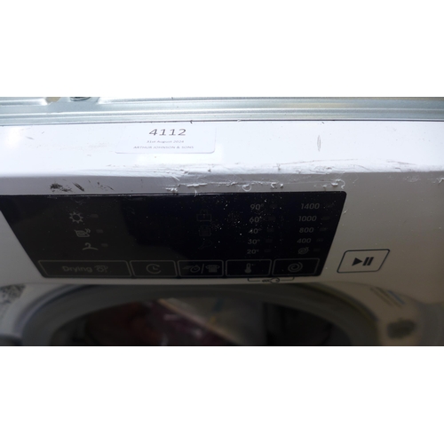 4112 - Candy Smart 9+5KG Integrated Washer Dryer, H820xW600xD525 - model no. CBD 495D1WE, Original RRP £412... 