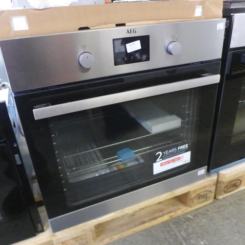 4120 - AEG Single Pyrolytic Oven with SteamBake - Model BPS355061M - H594xW594xD568, Original RRP £607.50 i... 