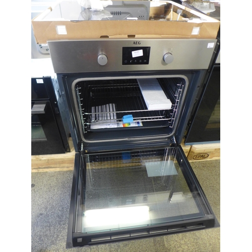 4120 - AEG Single Pyrolytic Oven with SteamBake - Model BPS355061M - H594xW594xD568, Original RRP £607.50 i... 