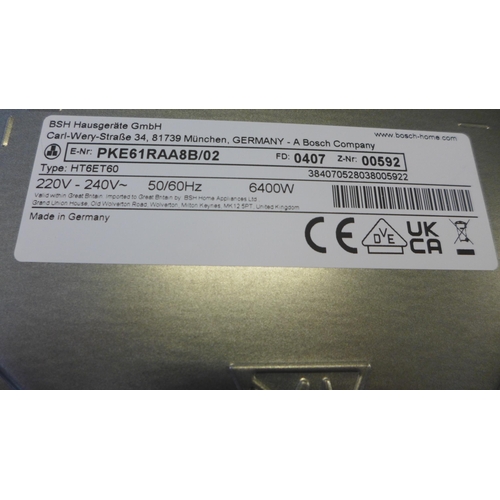 4122 - Bosch 4 zone Induction hob - Model PKE61RAA8B/02  (454-234)   *  This lot is subject to vat