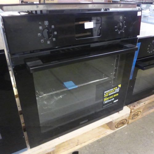 4124 - Zanussi Single Multifunction Oven - BLACK H589xW594xD568 , Original RRP £265.83 inc. vat   (454-175)... 