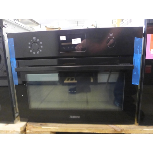 4125 - Zanussi Compact Multifunction Oven with Microwave - Black H455xW595xD567 , Original RRP £540.83 inc.... 