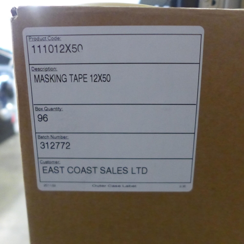 4131 - 10 Boxes of 12mmx50m Masking Tape  (454-73)   * This lot is subject to vat