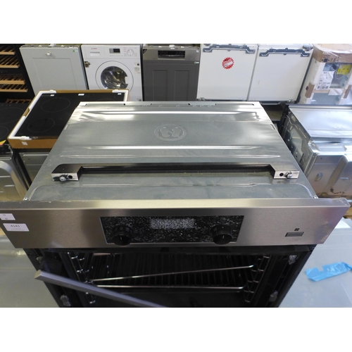 4141 - 2x Broken Cookers inc Karlson Single Pyrolytic Oven - Black and AEG Multifunction Oven (454-37,67)  ... 