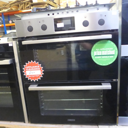 4144 - Zanussi Built in double oven - Model ZPHNL3X1 (454-232)   *  This lot is subject to vat