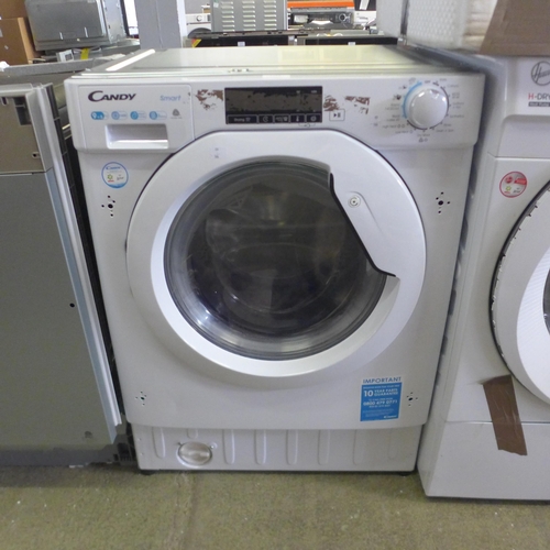 4173 - Candy Smart 9+5KG Integrated Washer Dryer,  H820xW600xD525 - model no. CBD 495D1WE, Original RRP £41... 