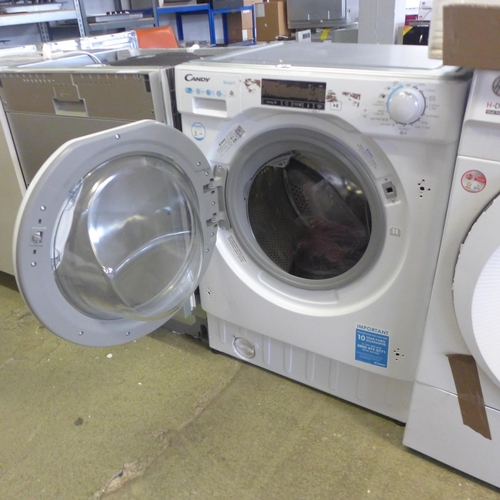 4173 - Candy Smart 9+5KG Integrated Washer Dryer,  H820xW600xD525 - model no. CBD 495D1WE, Original RRP £41... 