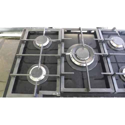 4180 - AEG  5 Burner Gas on Glass Hob, H61xW740xD510 - model no. HKB75450NB, Original RRP £474.17 inc. vat ... 