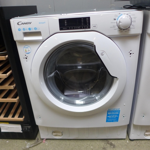 4190 - Candy Smart 9 KG Integrated Washing Machine, ( Damaged Back ) H820xW600xD530, Original RRP £390.84 i... 