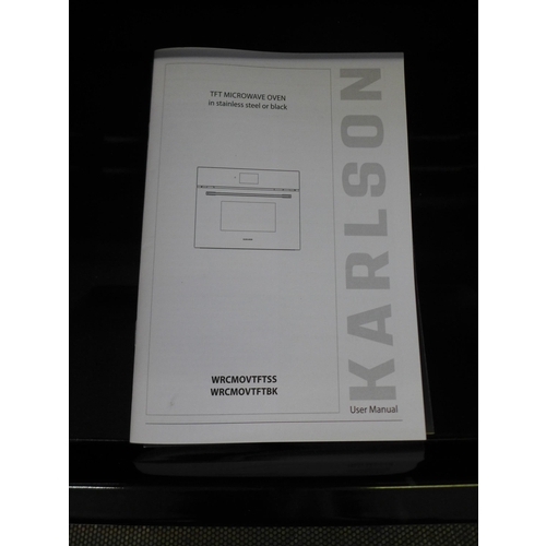 4066 - Karlson Compact Combination Microwave Oven - Black  H455xW595xD540, Original RRP £907.50 inc. vat   ... 