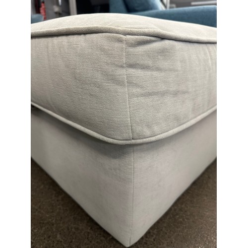 1377 - A grey velvet storage footstool