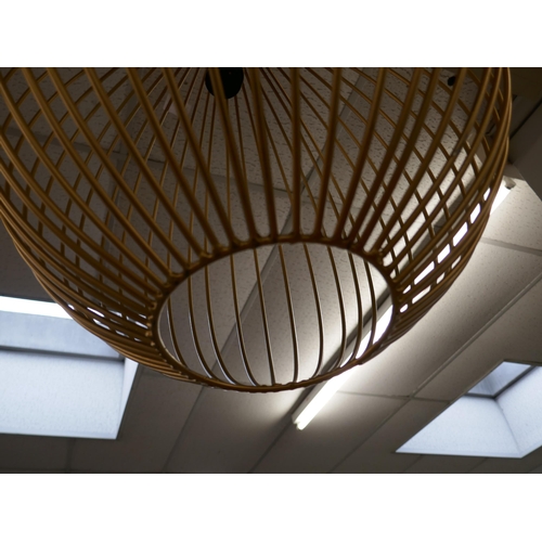 1435 - A large gold wire ceiling pendant